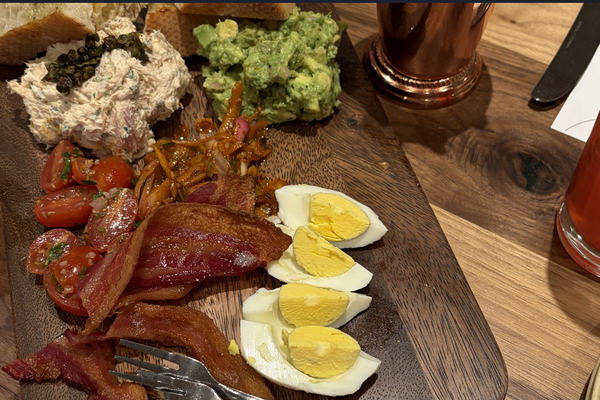 Brunch cocktails and mimosa bar at Sixty Vines Raleigh